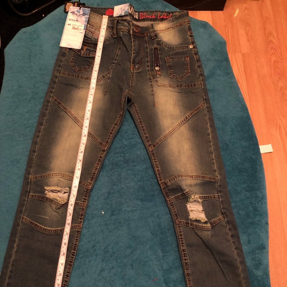 Black Ravmen Black Label Mens Jeans